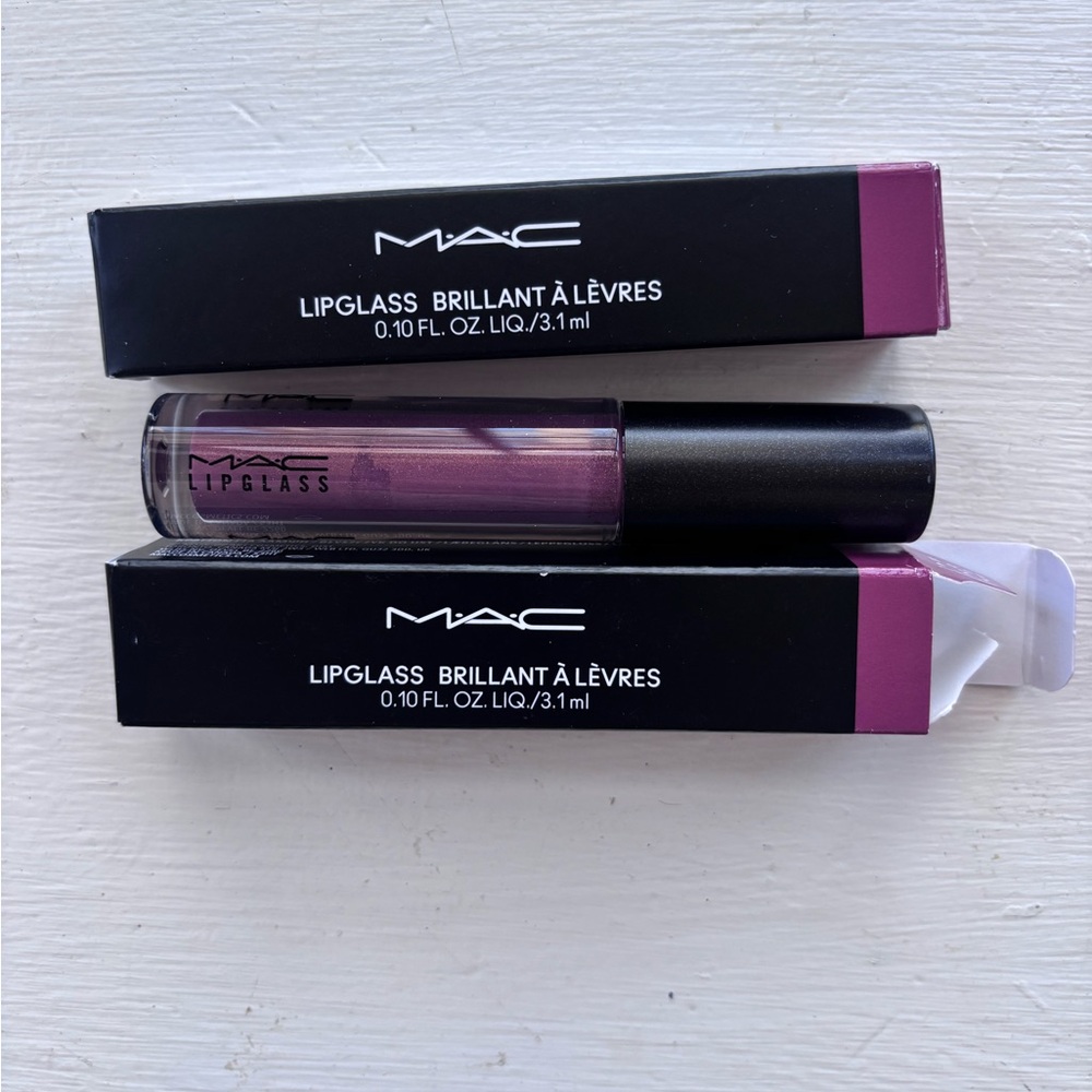 2 PACK MAC Cosmetics Lipglass Gloss, Love Child 312
